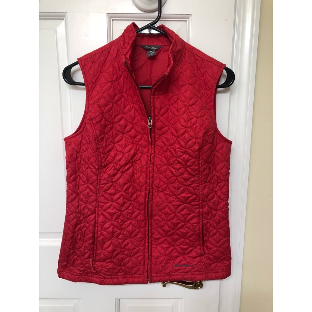 Red Eddie Bauer vest